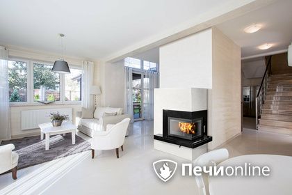 Печь-камин ABX Pateo (угловой), гранит черный левый в Урае